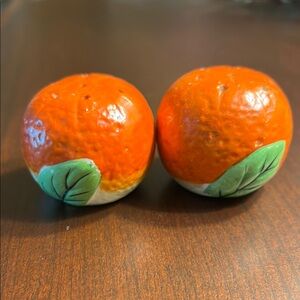 Vintage 1950’s Ceramic Oranges Salt & Pepper Shakers